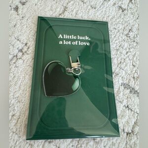 Target A Little Luck, A Lot of Love Green Heart Charm Keychain